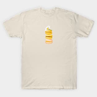 yellow macarons with a daisy T-Shirt